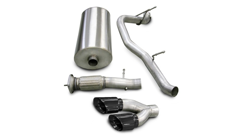 Cadillac Escalade Performance Exhaust - Single Side Exit - CORSA Performance - Cat Back - Black - `07-`10